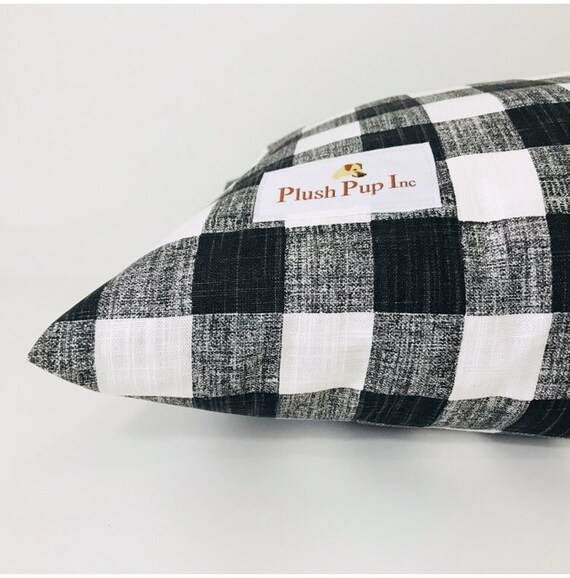 Buffalo Check Dog Bed Cover Cover For Dog Bed Pillow Black Etsy