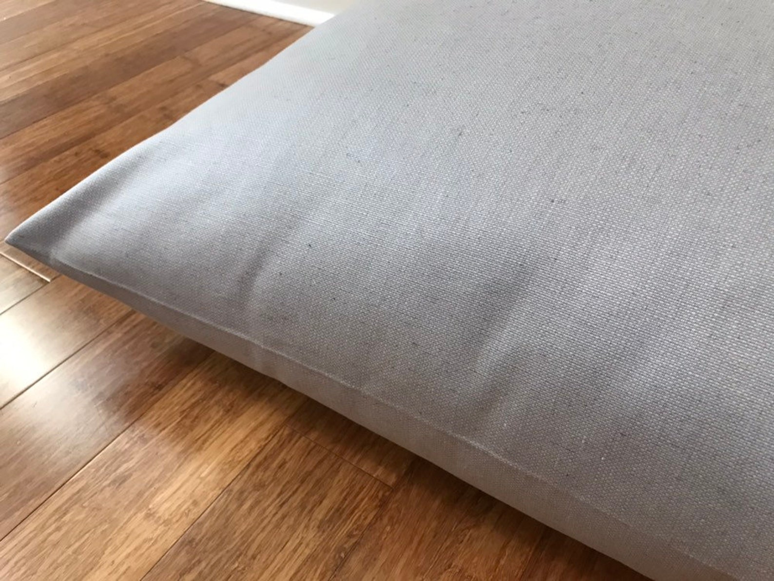 Gray Dog Bed Cover Canvas Dog Bed Duvet Solid Gray Dog Bed Etsy