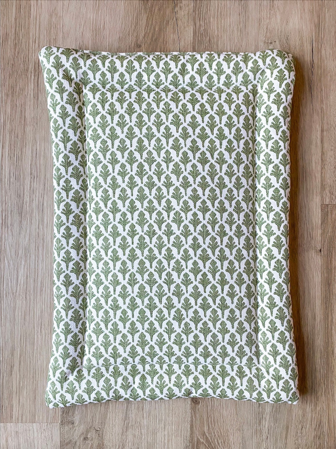 Crate Pad Green Leaves Crate Mat Dog Kennel Mat Green Dog Etsy