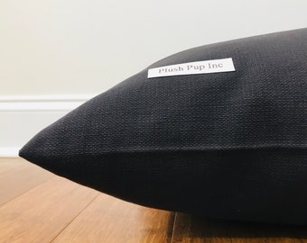 Canvas Dog Bed Cover, Black Dog Bed Cover, Dog Bed Cover, Solid Dog Bed Cover, Durable Dog Bed Cover, Cover for Dog Bed, Plush Pup Inc