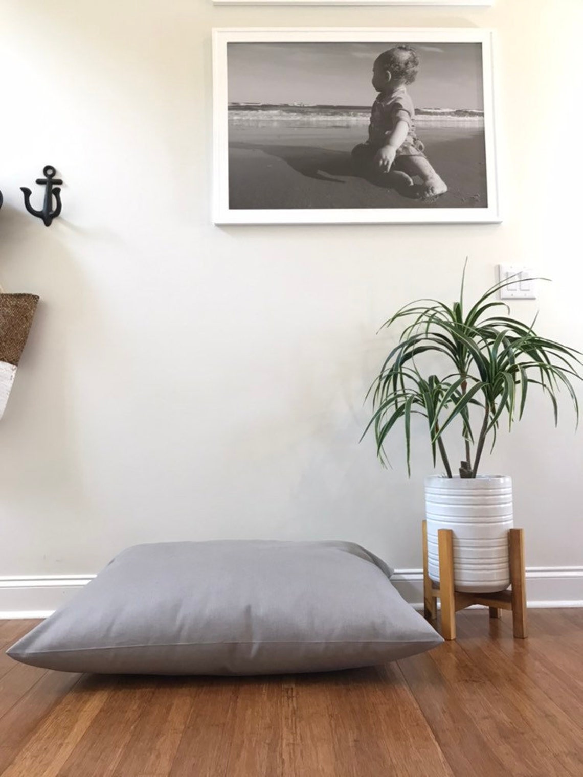 Gray Dog Bed Cover Canvas Dog Bed Duvet Solid Gray Dog Bed Etsy