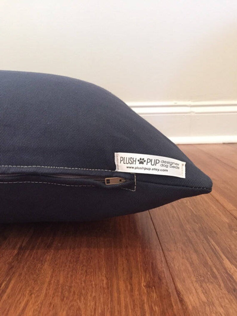 Canvas Dog Bed Cover Black Dog Bed Cover Dog Bed Cover Etsy