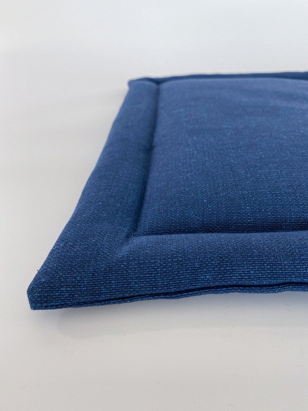 Blue Dog Crate Pad, Canvas Crate Pad, Crate Bed, Crate Bed for Dog