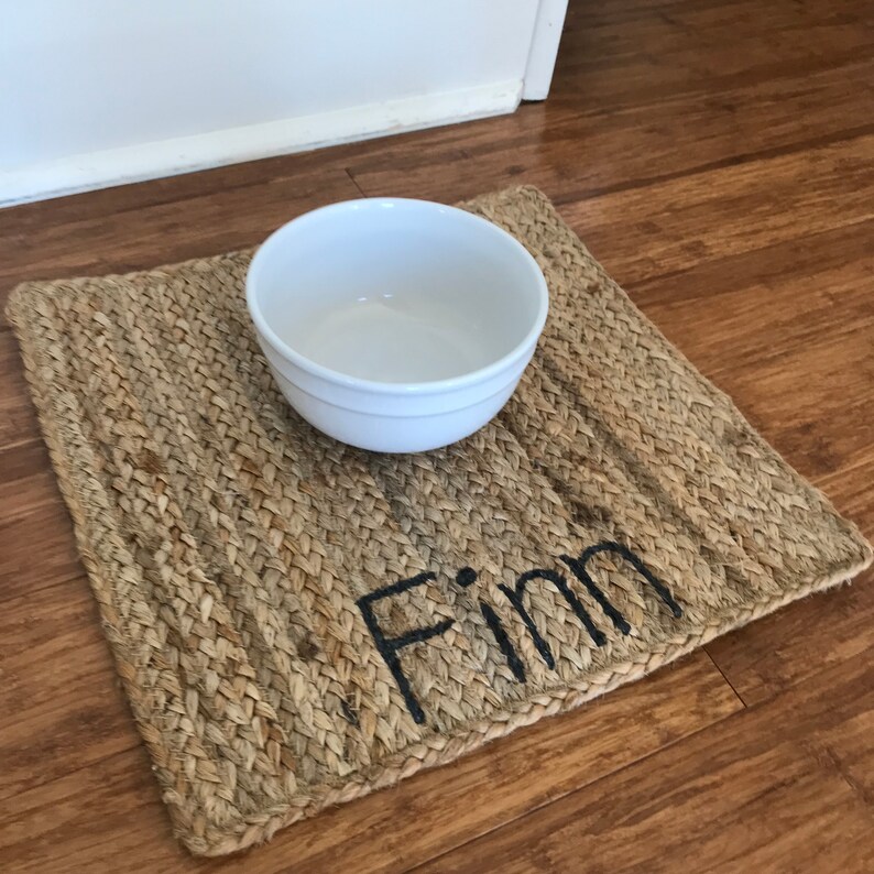 Dog Bowl Placemat Pet Feeding Mat for bowls Personalized Etsy