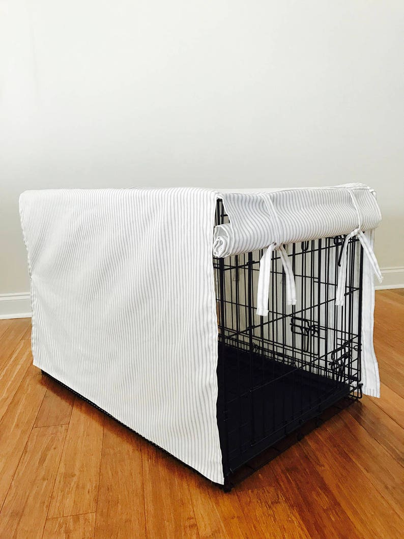 Crate Cover Kennel Cover Dog Crate Cover Stipe Crate Cover image 1