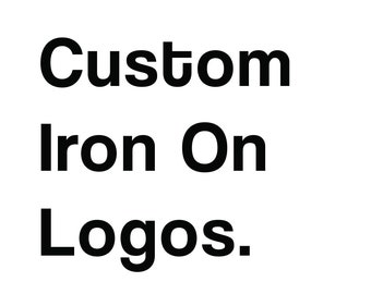 custom one color logo iron on vinyl HTV - your logo - personalize your apparel - create your own - iron on heat transfer vinyls - heat press