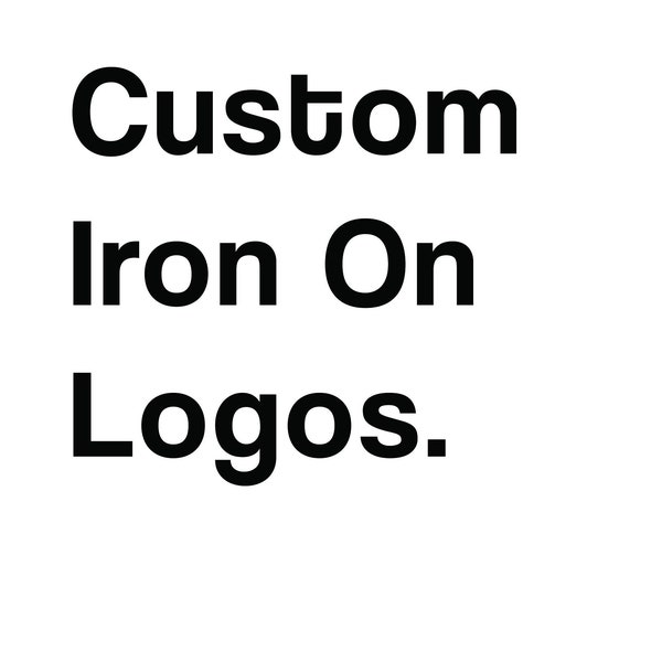 custom one color logo iron on vinyl HTV - your logo - personalize your apparel - create your own - iron on heat transfer vinyls - heat press
