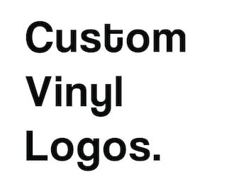 custom vinyl - decal - sticker  - your logo  - personalized - create your own designs - submit your own logo artwork - single one color