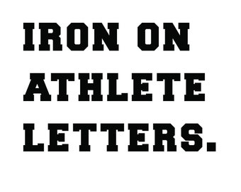 DIY HTV athlete letters - lettering - black - heat transfer vinyl - sports - jersey - iron on - heat press - custom names - jersey names