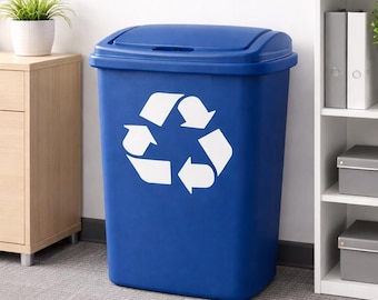 Recycle Sticker - Recycling Bin Label - Vinyl Decals - Recycle Label - Recycle Logo - Recycle trash can - Stickers and Labels Trash Recycle