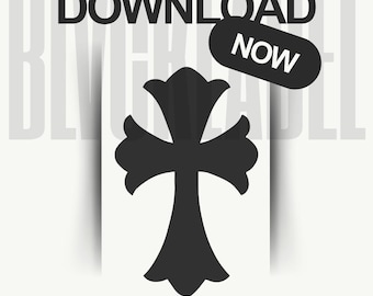 SVG File - Cross Design: Vector SVG, PNG, .ai Files (Digital Download)