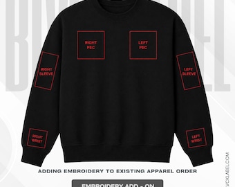 Embroidery Add-Ons