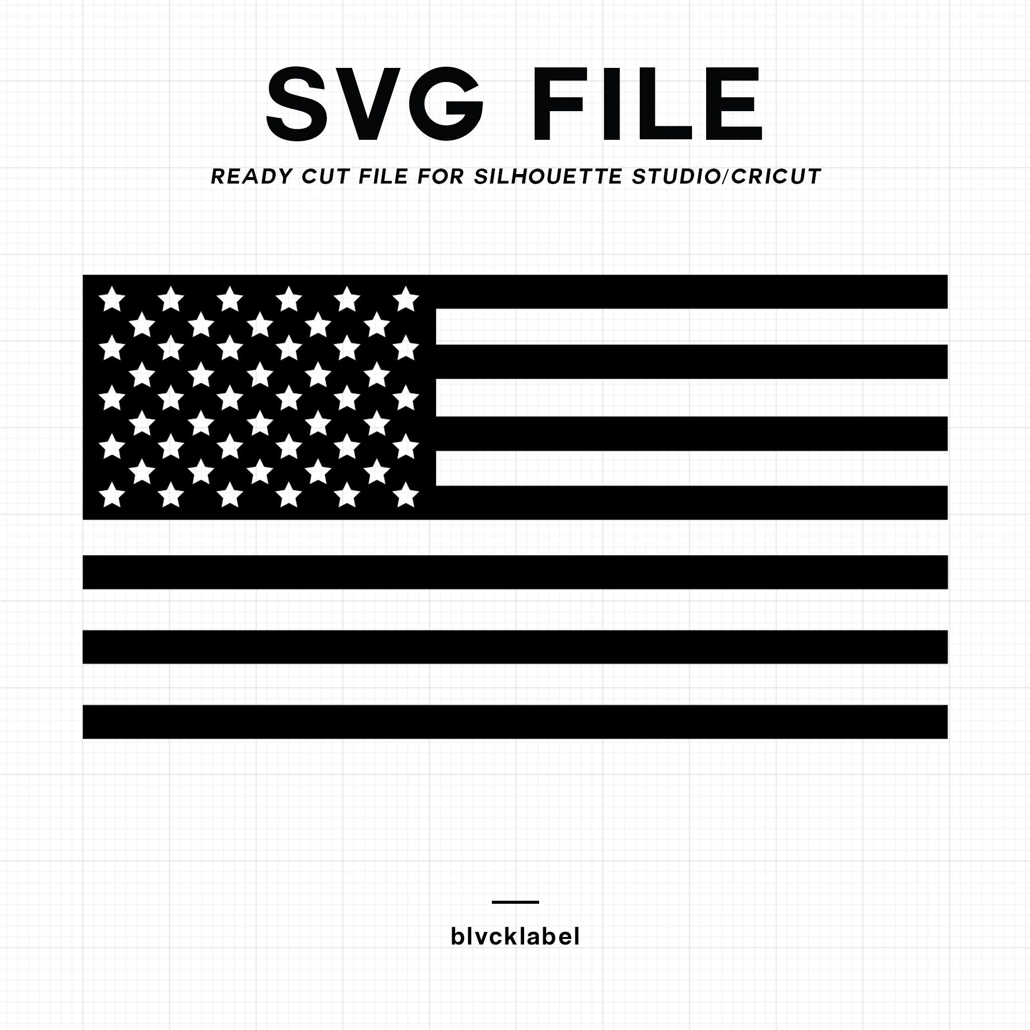 SVG USA US America American Flag Cricut SIlhouette Etsy