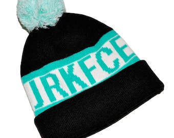 Beanie JRKFCE | jerkface | streetwear hat |  knit pom beanie | winter hat | knit pom poms | skater hat | unisex beanie | Pom Beanies | Gifts