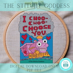 I Choo Choo Choose You Valentine's Day Card with Personalized Card "Box" Envelope