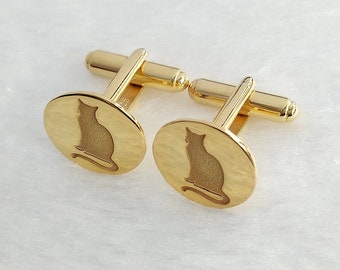 Cat Cufflinks,Personalized Pet cufflinks,Custom Pet Cufflinks,Kitty Cat Cufflinks,Cat lover Jewelry,Best Cute Gift,Pet or Memorial Gift