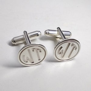 Two Initials Cufflinks,Personalized Wedding Cufflinks,Groom Wedding Cufflinks,Engraved CuffLinks,Elegant Monogrammed Cufflinks,Gift for Him