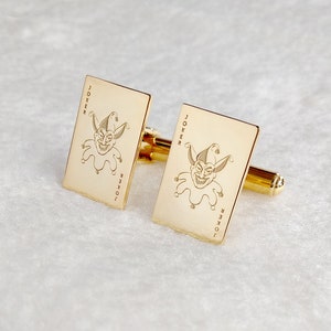 Gemelos de Joker, Gemelos rectangulares, Gemelos de naipes, Gemelos de jota de corazones, Gemelos de reina de corazones, Gemelos de rey de corazones