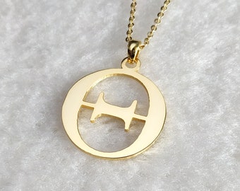 Theta-ketting, deltaketting, psi-ketting, lambda-ketting, ketting met 1 Griekse letter, alfaketting, gepersonaliseerde Griekse ketting, Griekse ketting