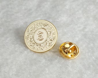Wedding Logo Lapel Pins,Wedding Initials Lapel Pins,Custom Logo Lapel Pins,Personalized Wedding Lapel Pins,Groom Wedding Gift,Gift for Him