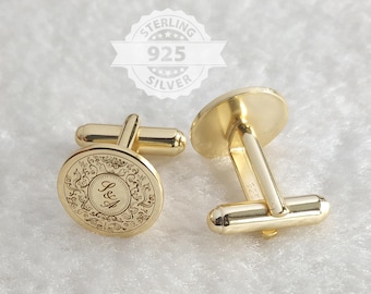 Wedding Logo Cufflinks,Wedding Initials Date Cufflinks,Custom Logo Cufflinks,Personalized Wedding Cufflinks,Groom Wedding Gift,Gift for Him
