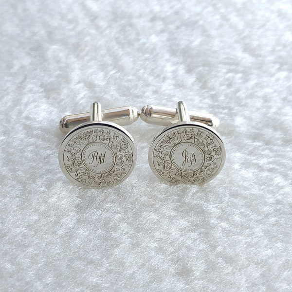 Custom Symbol Cufflinks,Wedding Logo Cufflinks,Personalized Wedding Cufflinks,Groom Wedding Cufflinks,Groom Wedding Gift,Engraved CuffLinks