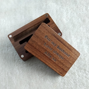 Custom Cufflinks Box,Engraved Wedding Logo Cufflinks Box,Only Box(without cufflink and tie clip),Best Man Cufflinks Box,Groomsmen Gift