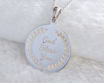 God Bless You Necklace,god Have A Plan Necklace,custom God 