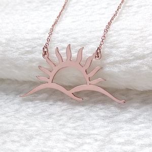 Sunrise Necklace,New Date Necklace,Sunburst necklace,Sun Necklace,Custom Logo Necklace,Shatter Boys Necklace,Custom Special Jewelry
