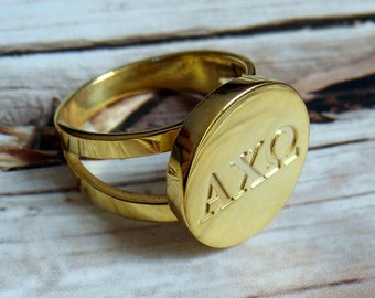 Gold Initial Ring,Engraved Any Letter Ring,3 Initial Monogram Ring,Personalized Name Ring,Custom Name Jewelry