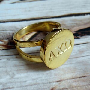 Gold Initial Ring,Engraved Any Letter Ring,3 Initial Monogram Ring,Personalized Name Ring,Custom Name Jewelry