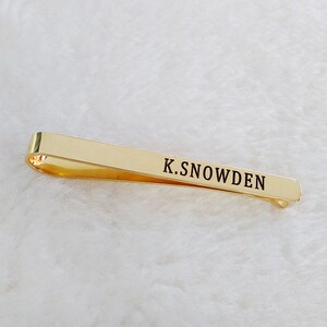 Groom Wedding Tie Clip,Personalized Name Tie Clip,Roman Numeral Tie Clip,Gold Wedding Tie Clip,Engraved Boss Gift Ideas,Father's Day Gift image 2