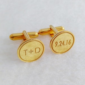 Personalized Wedding Cufflinks,Date and Initials Cufflinks,Groom Wedding Cufflinks,Engraved CuffLinks,Elegant Monogrammed Cufflinks
