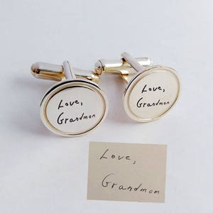 Handwriting Cufflinks,Personalized Signature Cufflinks,Handwriting Wedding Cufflinks,Handwritten Groom Cufflink,Father of the Groom
