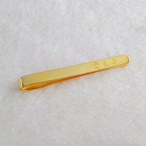 Gold Wedding Tie Clip,Personalized Father Of The Bride Tie Clip,Groom Gift from Bride,Boss Gift Ideas,Father&#39;s Day Gift,Christmas Gift