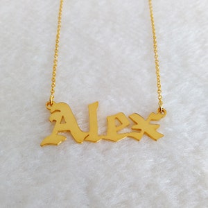 Name Necklace Gold,Personalized Name Necklace,Custom Celebrity Necklace,Sex and City Name Jewelry,Best Gift For Girls,Christmas Gift image 7