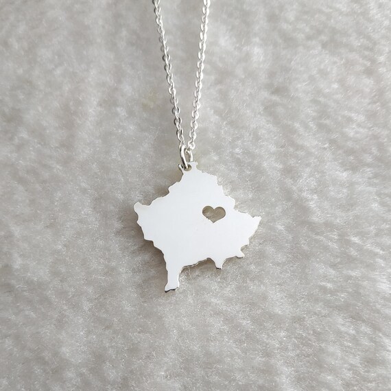 LIUZIXI Collana con Ciondolo Mappa Dell'Iran - Ciondolo con Bandiera Nazionale Etnica alla Moda con Mappe del Paese Iraniano - per Regalo di Anniversario di Gioielli con Fascino Patriottico, Argento