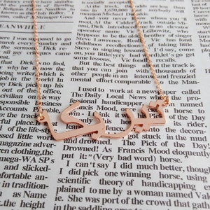 Collana araba personalizzata, collana con nome islamico in oro rosa, collana con carattere arabo, collana con calligrafia araba personalizzata, gioielli arabi fatti a mano