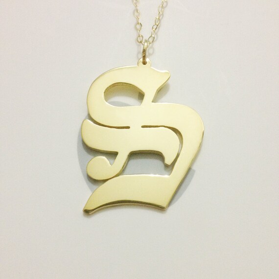 Necklace with one letter sale