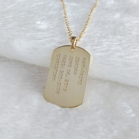Dog Tag Necklace military Dog Tags men s Jewelry custom Gift for Him your Own Personalized Message Dog Tag Necklace mens Gift dad Gift Etsy Ireland