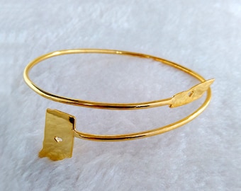 TN to IN States Bangle Bracelet,Two States Bracelet,Personalized state Bracelet,2 States Bangle Bracelet,Arm Band,Bracelet,Christmas Gift