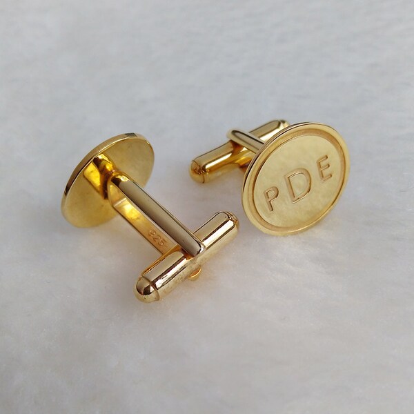 Monogram Cufflinks Etsy