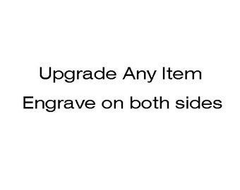 Upgrade elk item dat een woord op de achterkant heeft gegraveerd