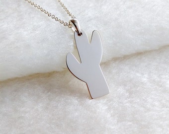 Saguarokaktushalsband, kaktushalsband, sydvästökenhalsband, trädhalsband, fint halsband, vardagshalsband, minimalistiska smycken