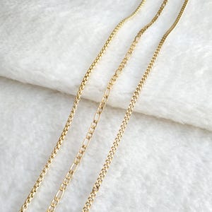 Figaro-ketting, tankketting, touwketting (speciale upgradeketting van 2-3 mm, materiaal is 925 sterlingzilver), verschilkosten, steenkosten toevoegen, kosten opnieuw maken