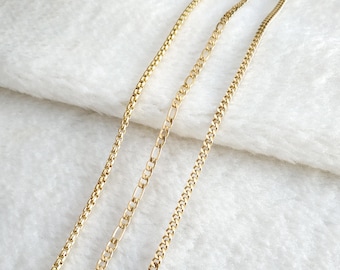 Figaro-ketting, tankketting, touwketting (speciale upgradeketting van 2-3 mm, materiaal is 925 sterlingzilver), verschilkosten, steenkosten toevoegen, kosten opnieuw maken