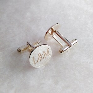 Personalized Wedding Cufflinksdate and Initials - Etsy