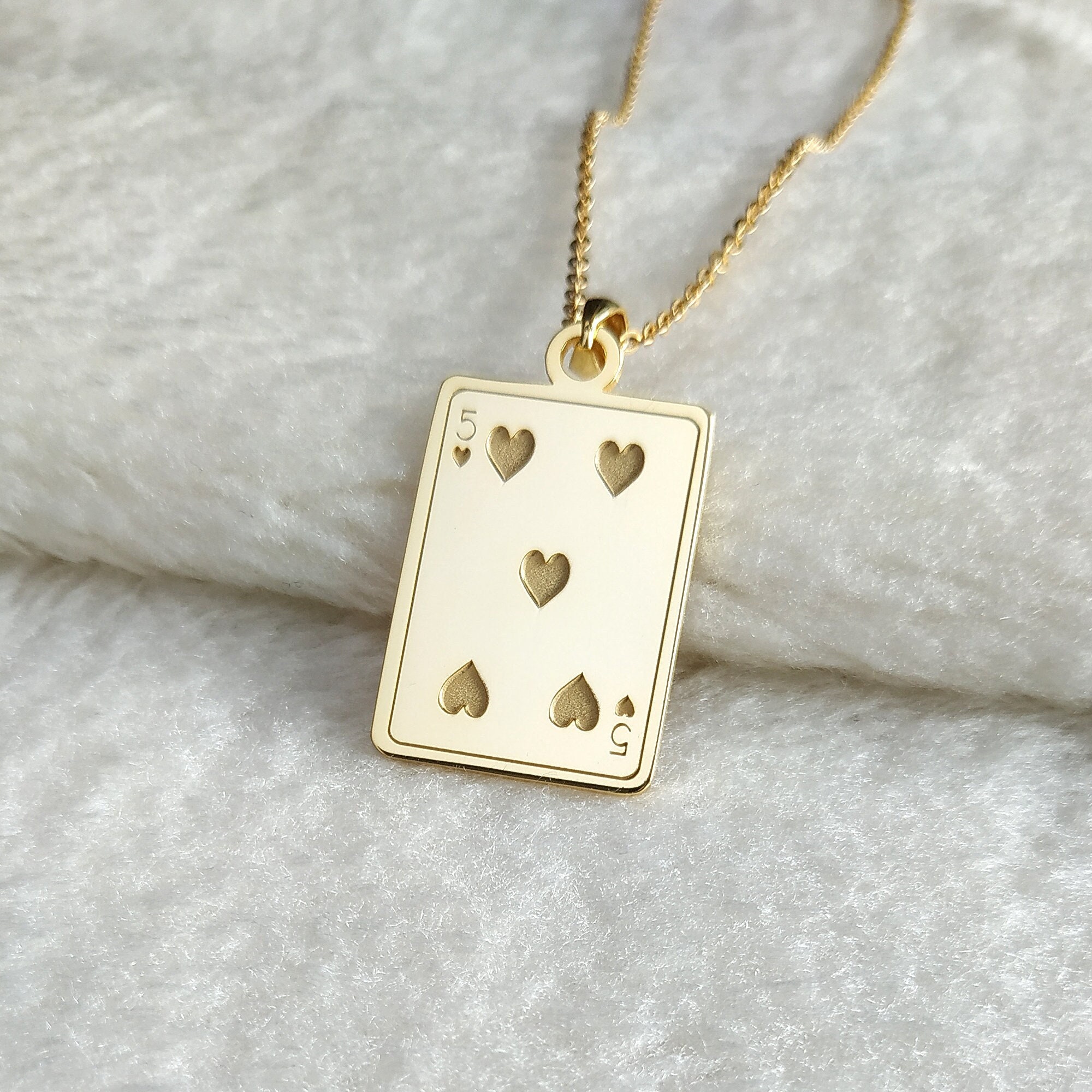 Heart Spades Diamond Clubs Necklace - Etsy