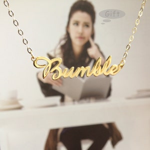 Gold Name Necklaces,Any Name Necklace,Custom Name Necklace,Personalized Necklace,Christmas Gift-%100 Handmade
