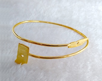 2 States Bangle Bracelet,Two States Bracelet,TN to IN States Bangle Bracelet,Personalized state Bracelet,Arm Band,Bracelet,Christmas Gift
